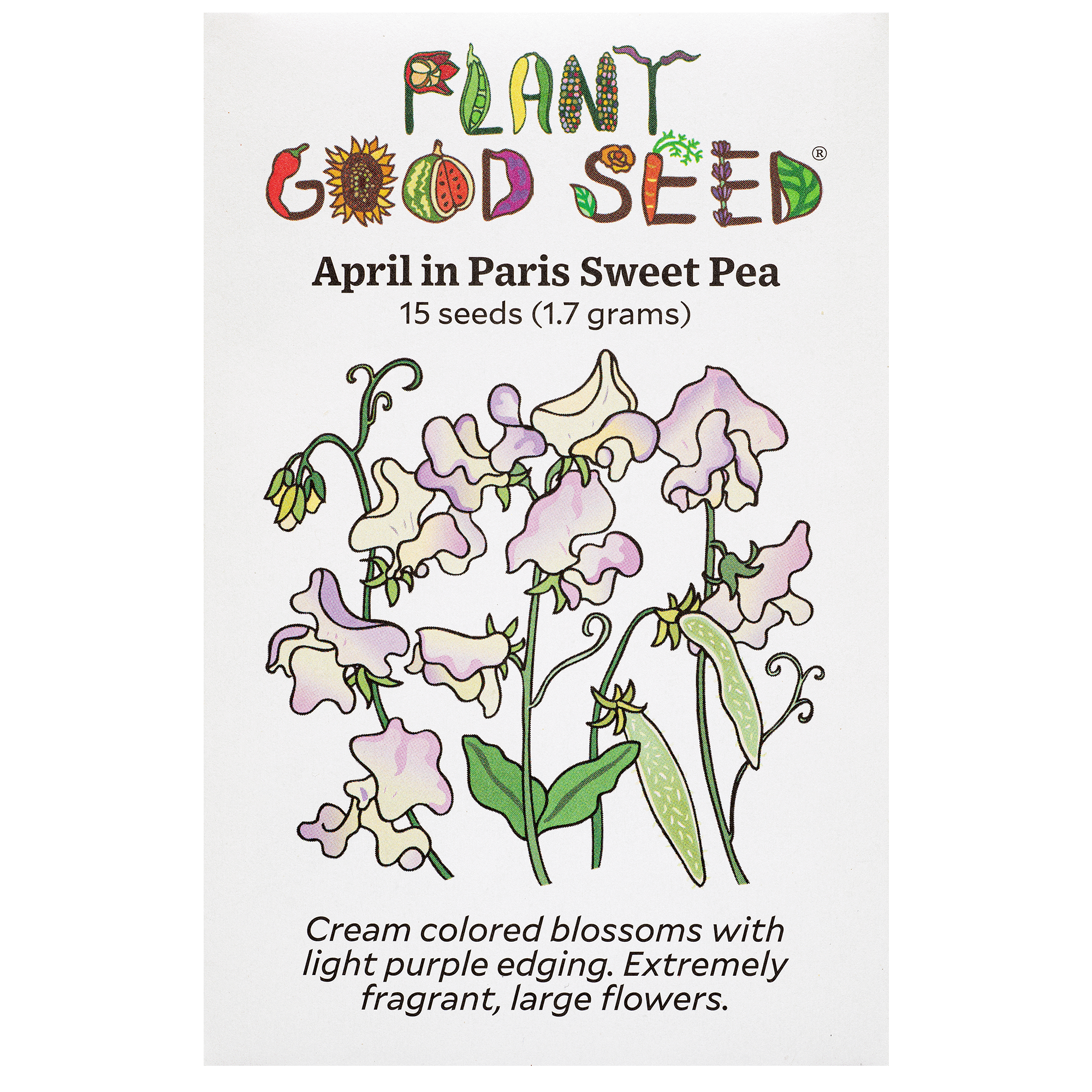 April in Paris Sweet Pea