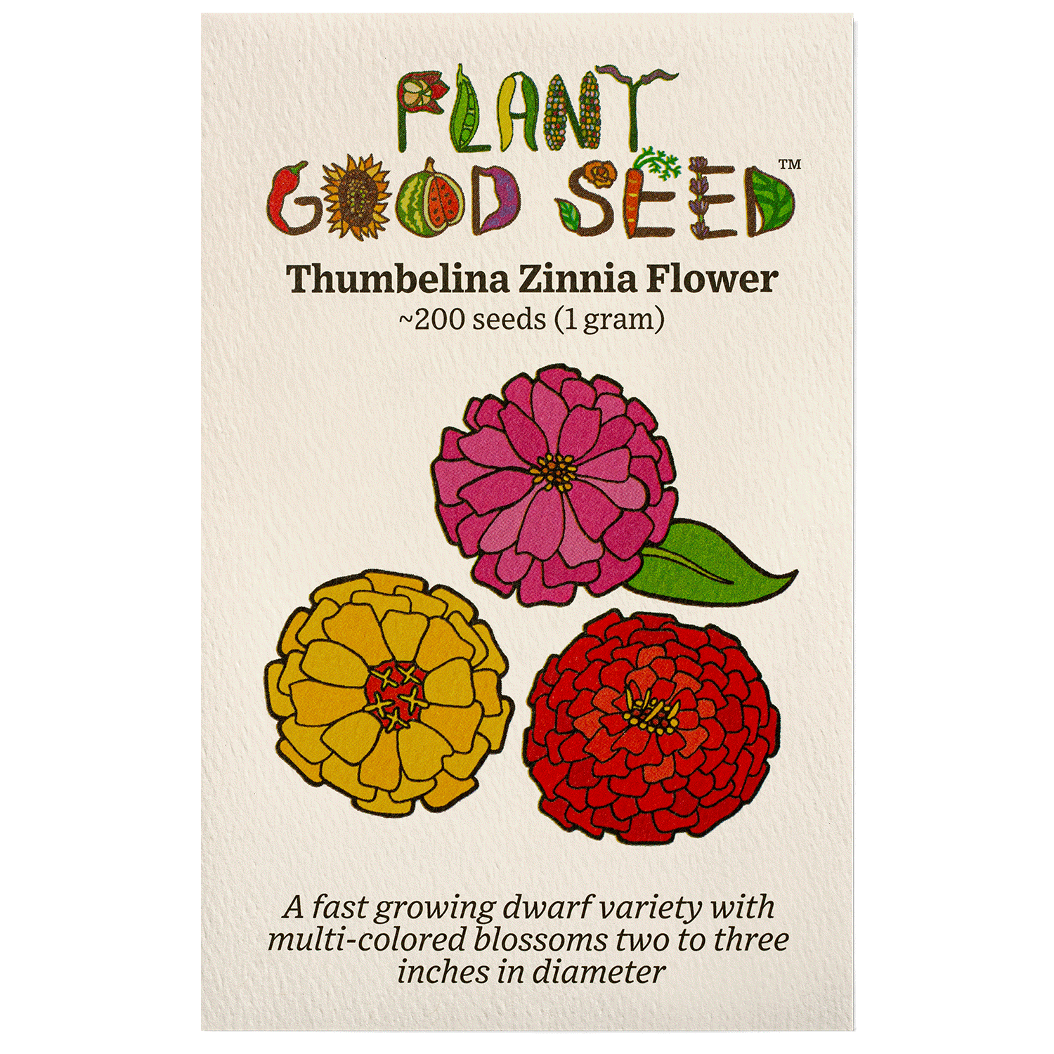 Thumbelina Zinnia Flower