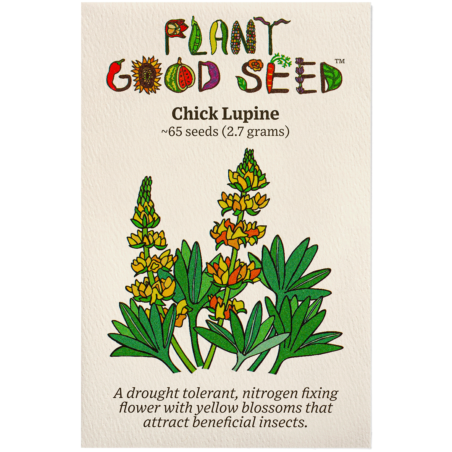 Yellow Chick Lupine Flower